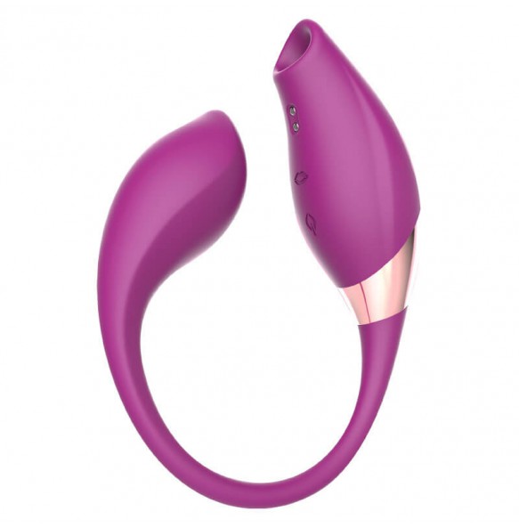LOVING WORLD - LAURA Clitoral Suction Stimulator Vibrator (Chargeable - Purple)